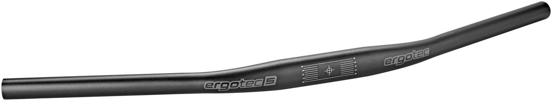 ERGOTEC handlebar Moon 31.8, GW625, GL200, GH0, 23° AL6061 T6, DB:1.7-2.5-1.7 black sand. von ergotec