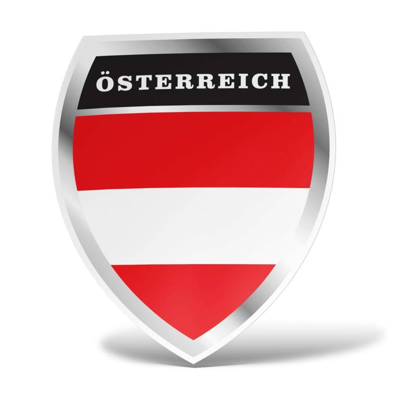 erreinge Aufkleber Österreich Souvenirs Shaped Adhesive PVC für Abziehbild Tapete Auto Moto Helm Camper Laptop - 10 cm von erreinge