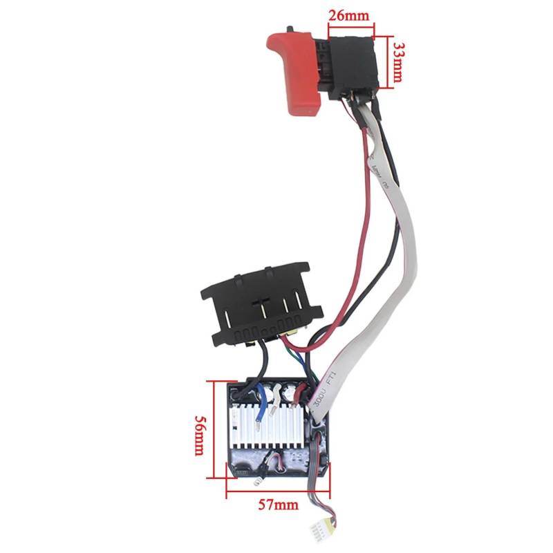 for Bosch GBH180-LI Bohrmaschine Schalter Einstellbarer Drehzahlregler Teile Lithium-Bohrer Drehzahlregler Baugruppe 18V von eumenghe