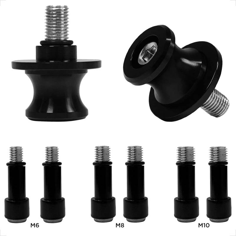 Universal CNC Aluminium Ständeraufnahme Schwarz M6X1mm,M8X1.25mm,M10X1.25mm Bobbins Montageständer von evermotor