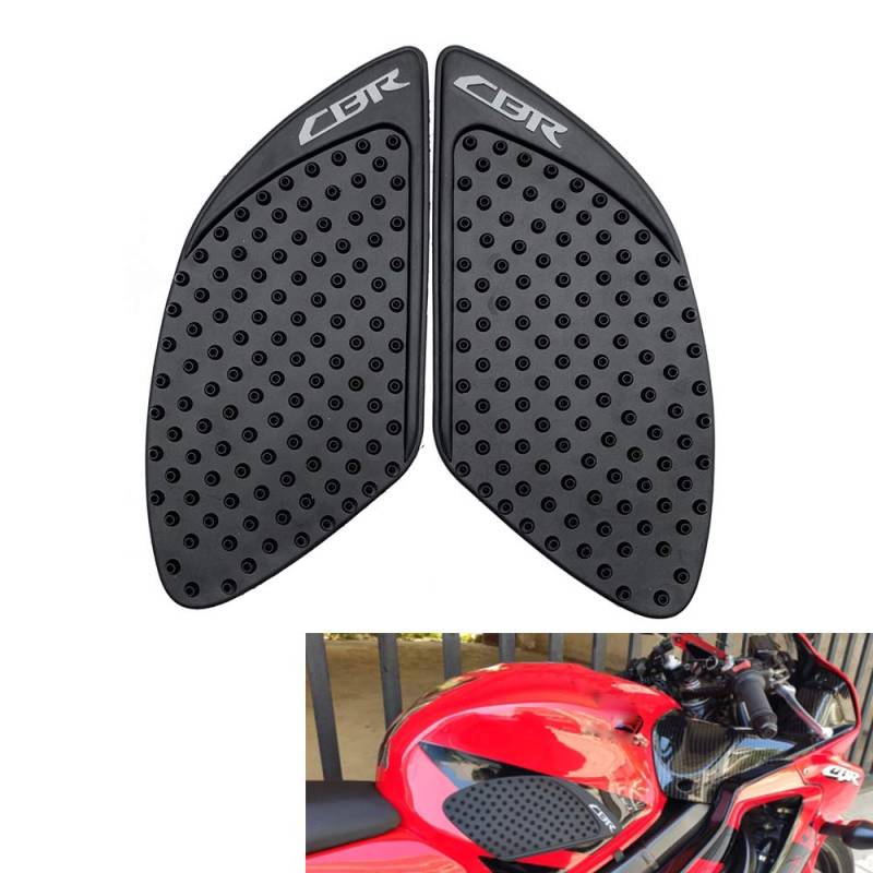 Motorrad Tank Pad Aufkleber Heizöl Traktionsseite Gas Knie Knieschützer Aufkleber für CBR650f CBR250R CBR600RR CBR 1100 1000RR von evomosa