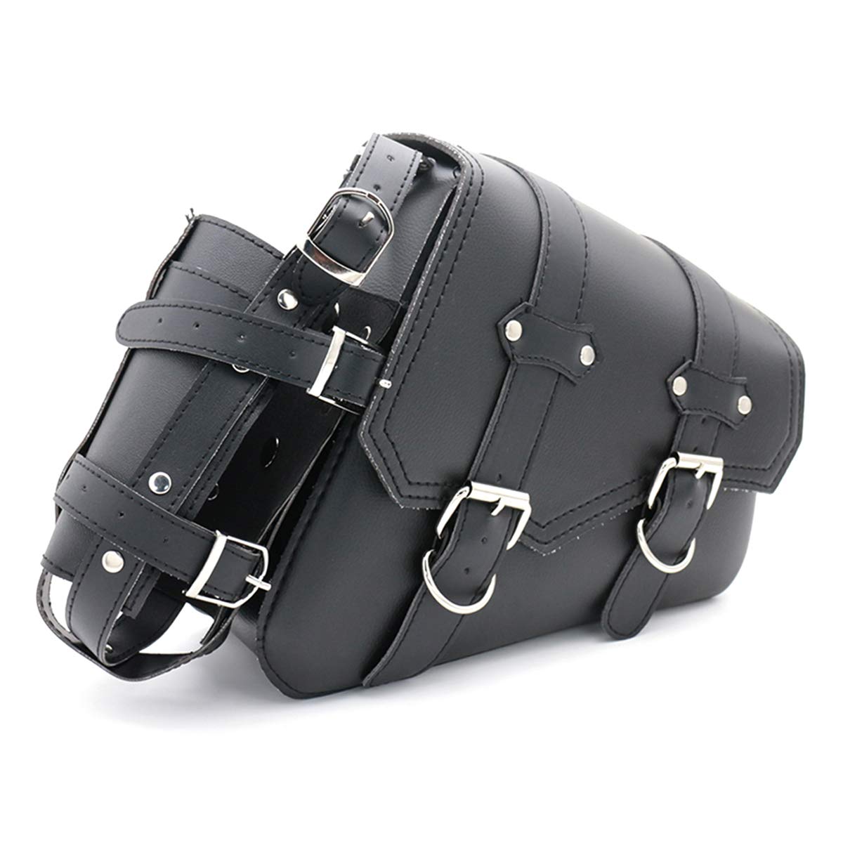 Universal Motorrad Satteltaschen PU Leder Seitliche Werkzeugtaschen für Motorrad Satteltasche (Recht) von evomosa