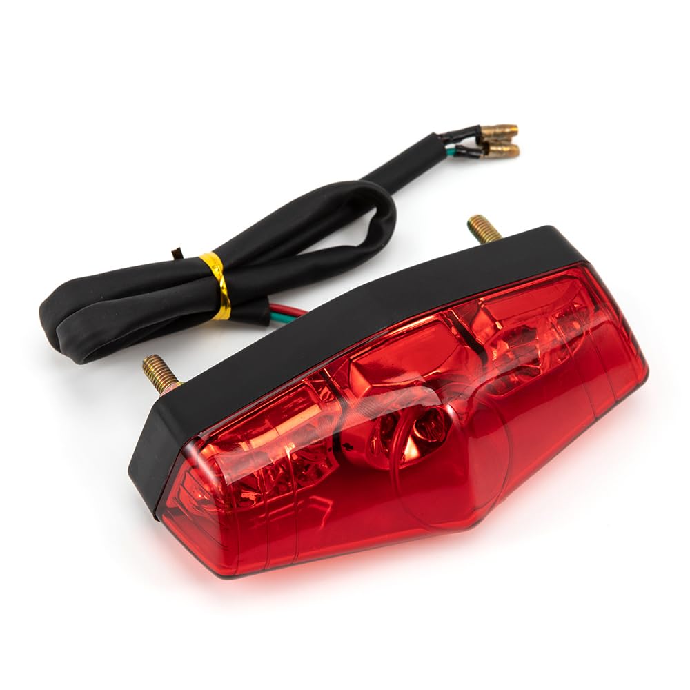 evomosa Motorrad LED Rücklicht Off-Road Bike Retro Bike Retrofit LED-Rücklicht Lauflicht Bremslicht (Rot) von evomosa