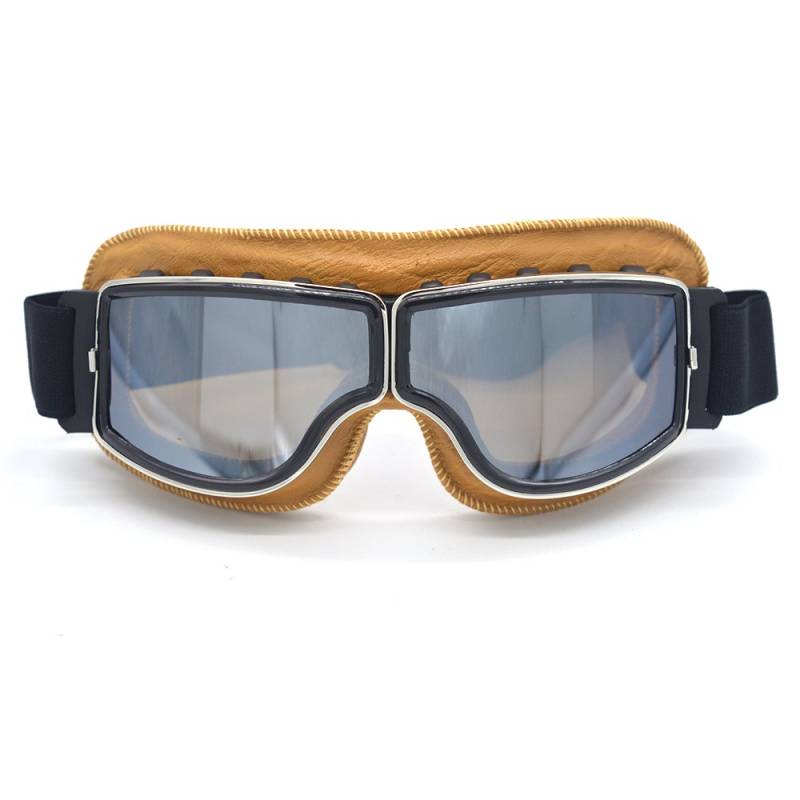 evomosa Motorradbrillen Motorräder Retro Pilot Nebelsichere Brille ATV Bike Motocross Brille Schutzbrille von evomosa