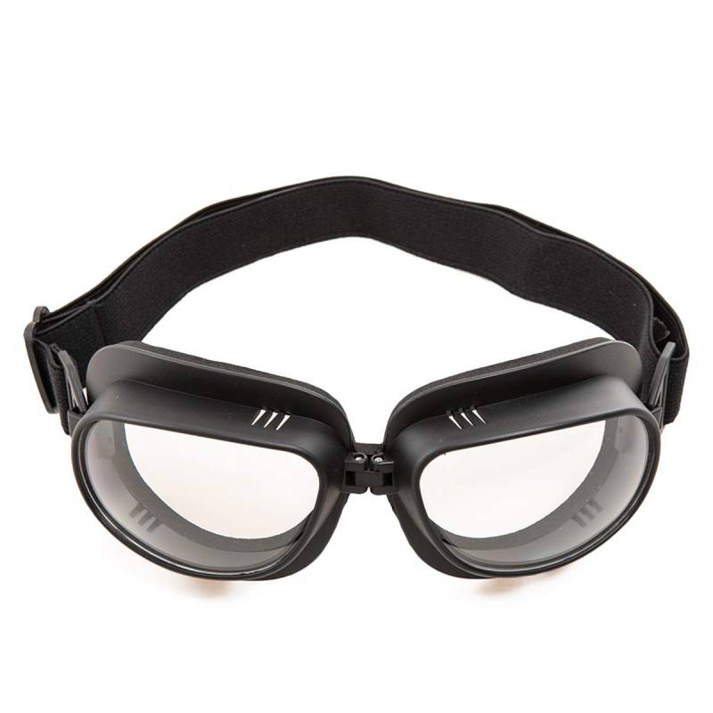 evomosa Vintage Motorradbrille Motorräder Brille für Motocross Offroad ATV Pilotenbrille Sportbrille Snowboard Fahrräder Brille (Schwarze B) von evomosa