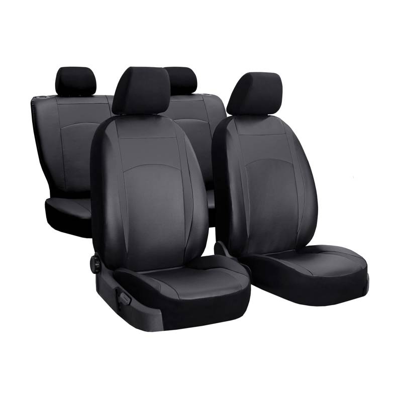 ewaschbaer Sitzbezüge Universal Schonbezüge Premium Design Leather kompatibel mit Ford Tourneo Connect ab 2012 bis 2021 von ewaschbaer