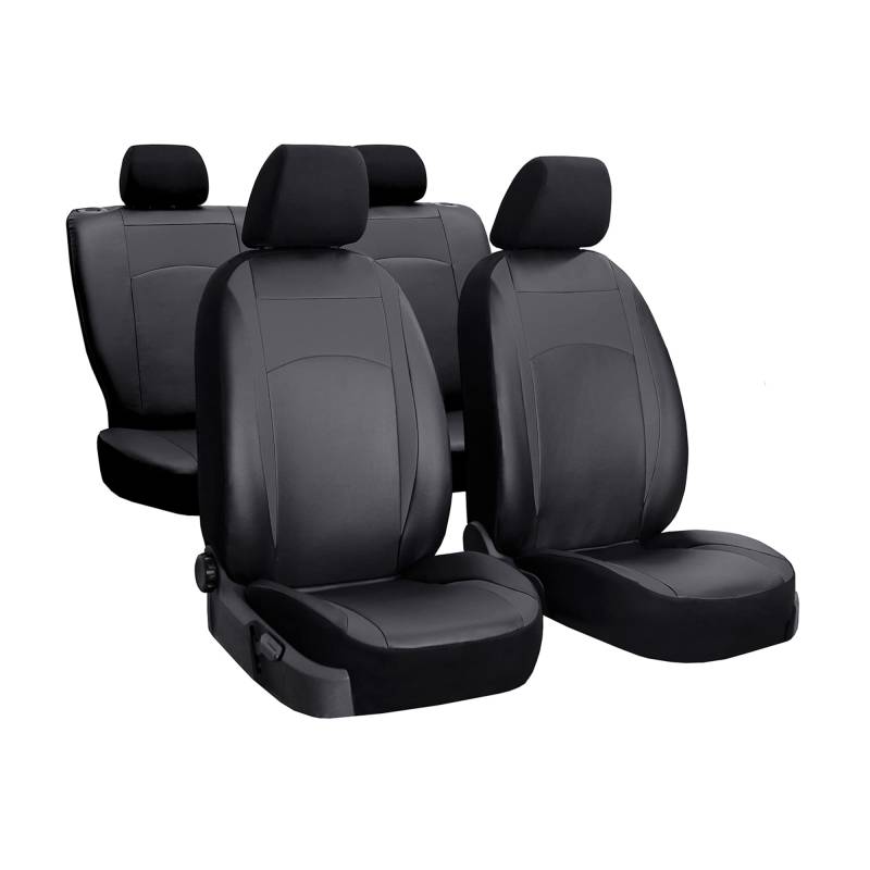 ewaschbaer Sitzbezüge Universal Schonbezüge PREMIUM Design LEATHER kompatibel mit Mercedes Citan ab 2012 bis 2020 von ewaschbaer