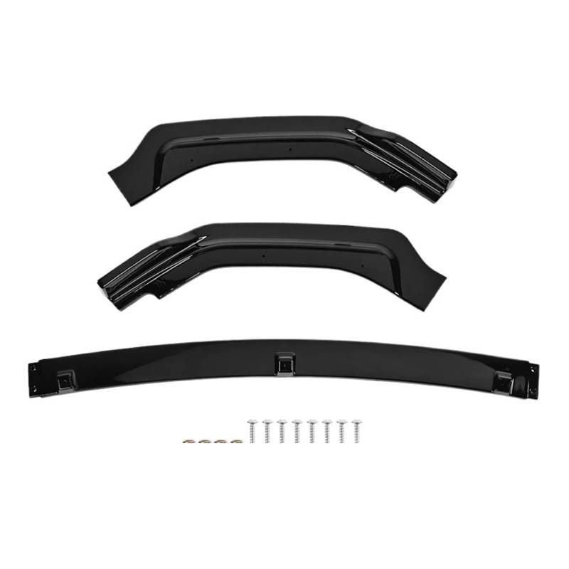 3 teile/satz Auto Vorderen Stoßfänger Lip Body Kit Spoiler Kompatibel Mit Q50 2014-2021(Glossy Black 18-21) von ewgrkbaaa