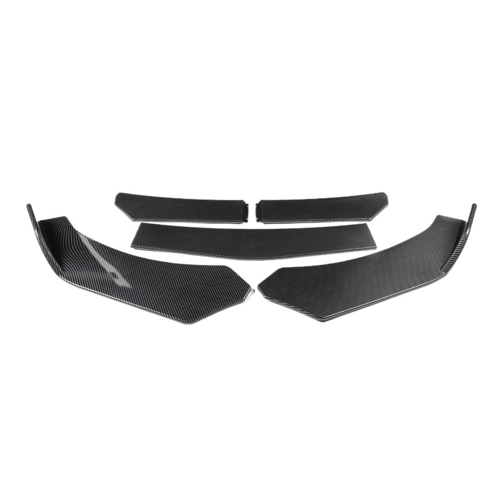 5Pcs Auto Vorderen Stoßfänger Separator Stoßstange Lip Body Kit Ente Lip Separator(5Pcs Carbon Fiber) von ewgrkbaaa