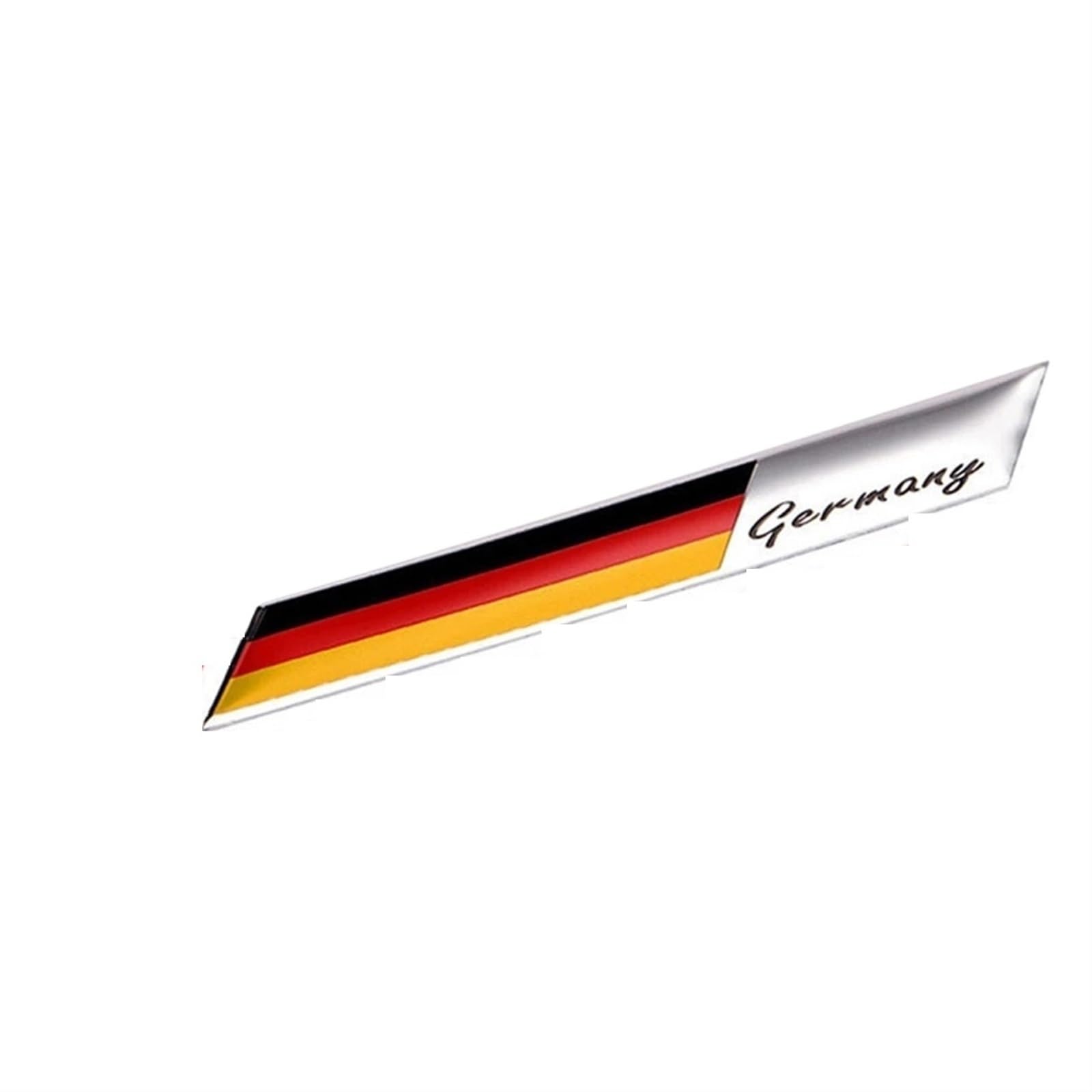 ewgrkbaaa 3D-Aluminium-Auto-Emblem Deutschland, deutsche Flagge, Logo, Kühlergrill, Abzeichen, Aufkleber (Color : F) von ewgrkbaaa