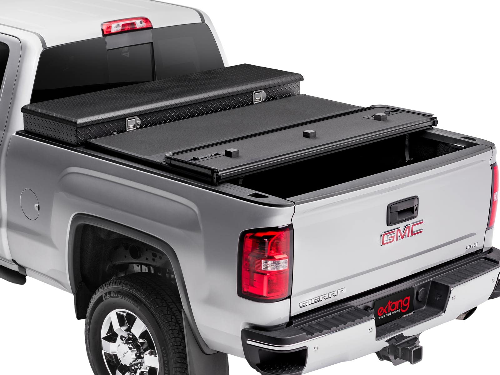 extang Solid Fold 2.0 Toolbox Hard Folding Truck Bed Tonneau Cover | 84422 | Passend für 2019–2023 Dodge Ram (nicht passend für Multifunktions-Heckklappe) 1,8 m Bett (193,8 cm) von extang