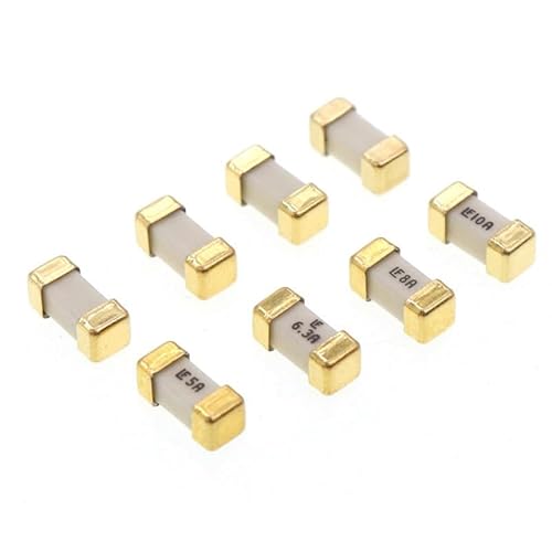 10pcs Gold Foot 1808 125V 0451 SMD Fast Blow Fuse Ultra-Rapid-Sicherungen,1808-0.5A von ezqnirk