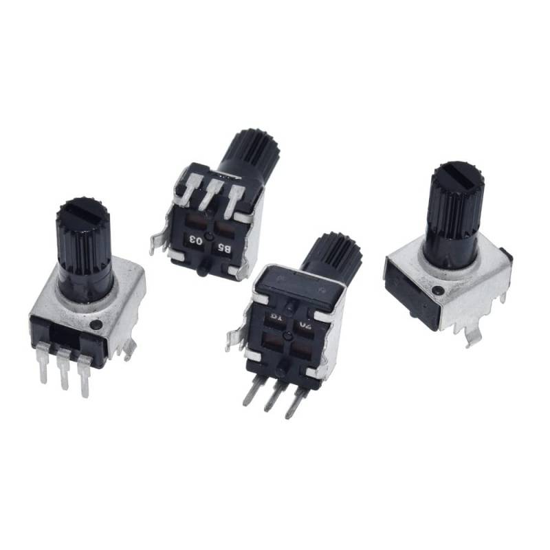 10pcs RV09 Vertikaler 12,5 mm Welle 0932 Einstellbarer Widerstand 3Pin Dichtung Potentiometer,20K Ohm von ezqnirk