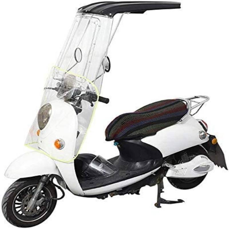 fUfIzU Elektrischer Motorrad-Sonnenschutz, Roller-Regenschirm, Mobilität, Regenschutz, Wasserdicht, Batterie-Auto-Überdachung, Regenschirm-Abdeckung,Schwarz,B von fUfIzU