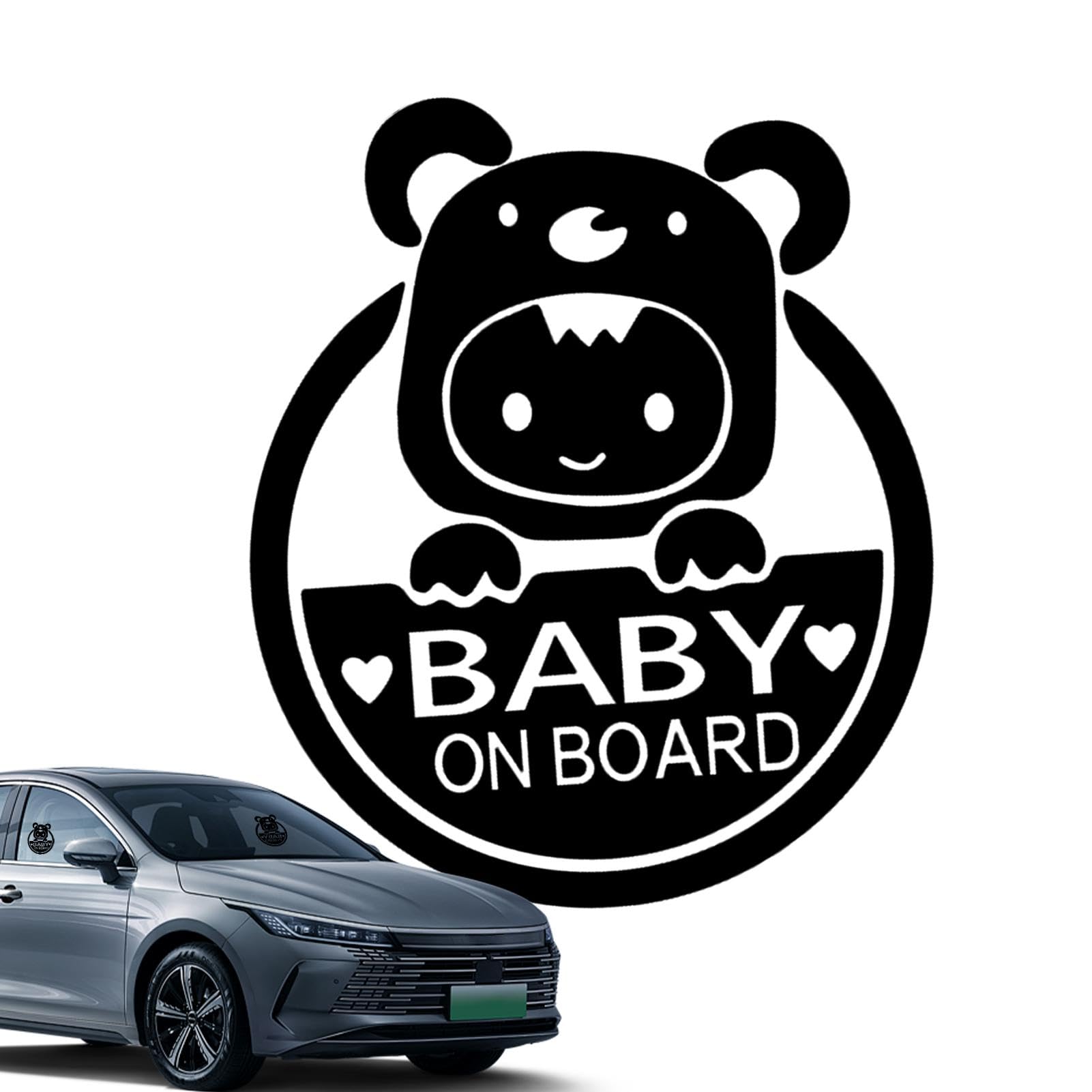 Baby-an-Bord-Schilder, lustiger Autoaufkleber, Auto-Styling-Aufkleber, Baby-an-Bord-Aufkleber für Autos, reflektierende Autoaufkleber, reflektierend, wetterbeständig für Frauen, Männer von fanelod