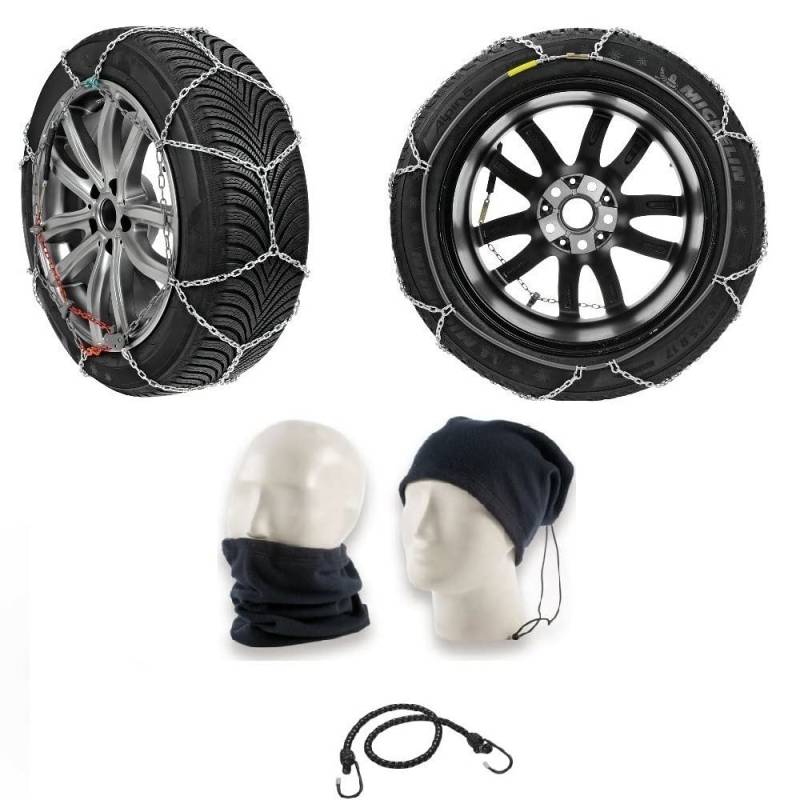 Auto SCHNEEKETTEN FÜR Reifen RADKETTE FÜR Reifen 205/55R16 Kreis 16" (18819N) 9-MM-Rhombus-KOMPAKT-Abschnitt D-MESH. ZUGELASSEN NACH Uni 11313: 2010 UND ONORM EISSICHER von farbrothersonline