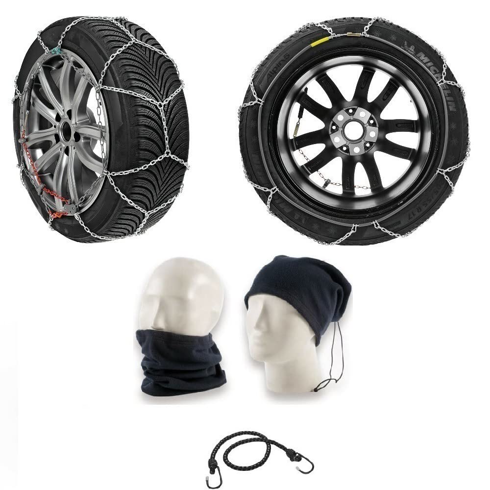 Auto SCHNEEKETTEN FÜR Reifen RADKETTE FÜR Reifen 235/55R18 Kreis 18" (18835N) 9-MM-Rhombus-KOMPAKT-Abschnitt D-MESH. ZUGELASSEN NACH Uni 11313: 2010 UND ONORM EISSICHER von farbrothersonline