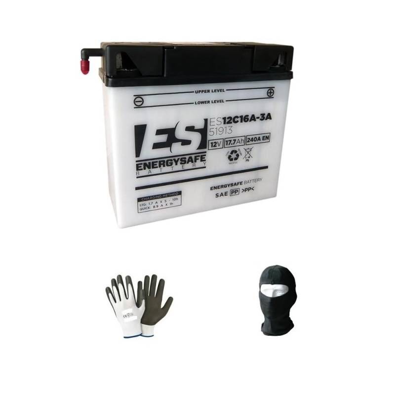 KOMPATIBEL MIT BMW R GS 850 1996 A 2002 Batterie BEREIT ZUM EINBAU BEREIT 51913 12V/19AH (12C16A-3A) ENERGIESICHERE Motorrad-STARTERBATTERIEN SPEZIFIKATION von farbrothersonline