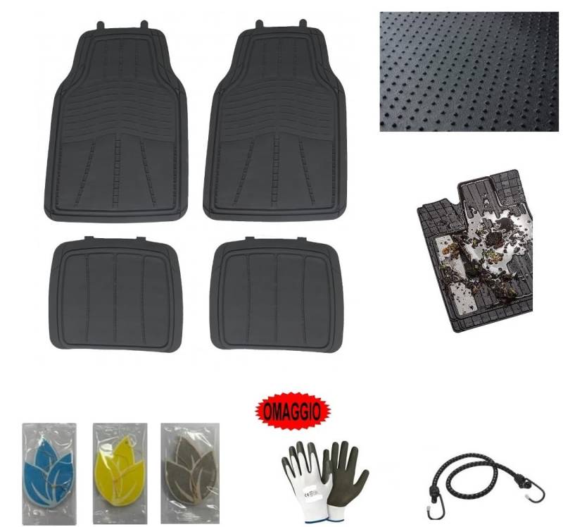 KOMPATIBEL MIT Citroen C1 Airscape VTi 68 3p. Shine 4 AUTOMATTEN,PVC-Gummi,Gepunktete,rutschfeste Unterseite,STABIL AM Boden HAFTEND+UNBEWEGLICHE VORDERE FERSENSCHWELLE von farbrothersonline