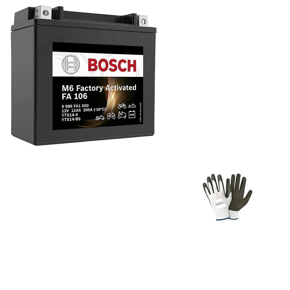 KOMPATIBEL MIT KAWASAKI KVF Brute Force 750 2005-2011 BATTERIE BEREITS BEREIT ZU VERWENDEN-MONTAGE GEL SLA CHARGE BOSCH YTX14-BS AKTIVE BATTERIEN 12 AH 12V 150X87X145MM von farbrothersonline