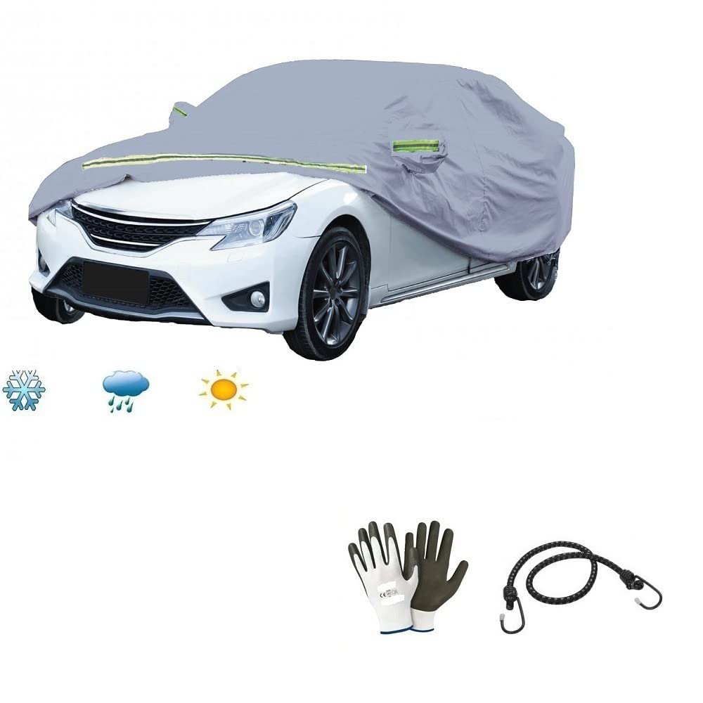 KOMPATIBEL MIT Mazda CX-3 AUTOABDECKPLANE WASSERDICHT AUS Nylon GRÖßE L Abdeckung STOßFEST 482X196X140CM ABDECKPLANE FÜR Auto MIT REIßVERSCHLUSS UNIVERSAL von farbrothersonline