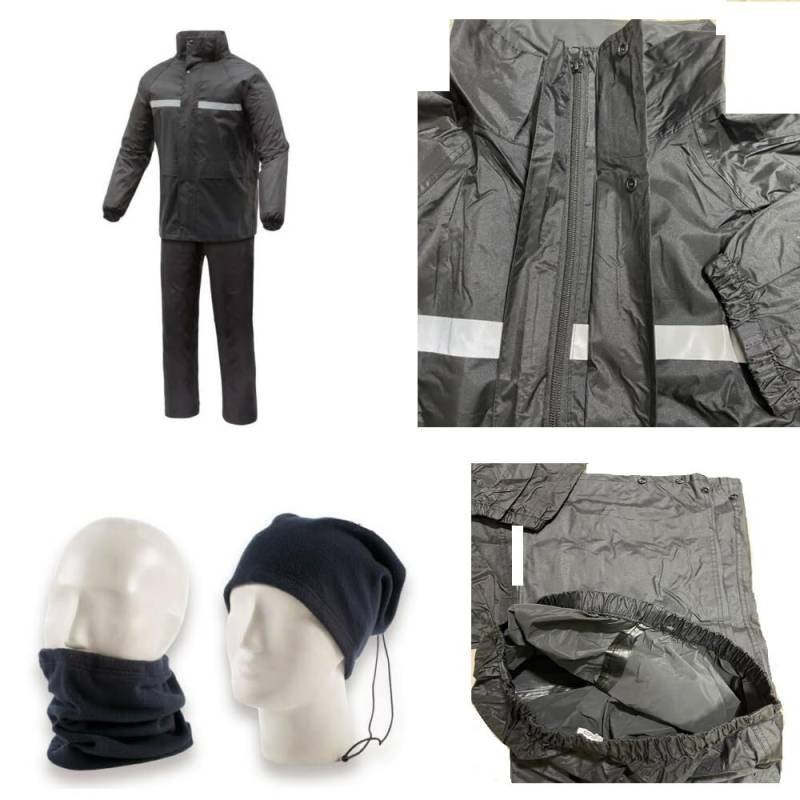 KOMPATIBEL MIT P IAGGIO SI 50 MONO RL LAMP SE REGENGRÖSSE XL FÜR REGEN, WIND, KALT, SET JACKE HOSE WASSERDICHT AUSSEN NYLON NASTRON, VERSTELLUNGEN MIT GUMMIZUG UND KNÖPFEN von farbrothersonline