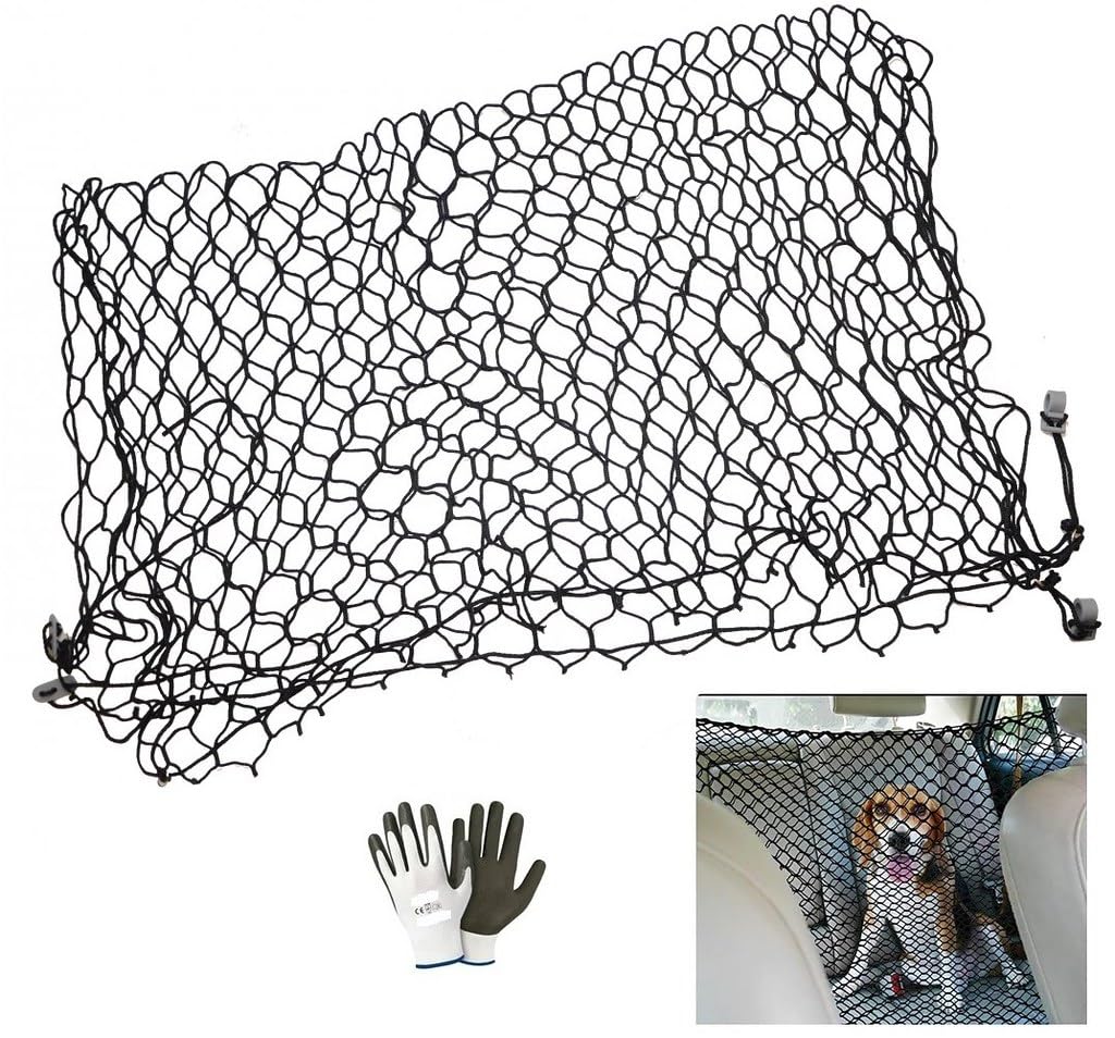 Kompatibel mit Peugeot 208 Auto-Trennwand für Hunde, universell, verstellbar, für Haustiere, Rücksitze, Transportmittel von farbrothersonline