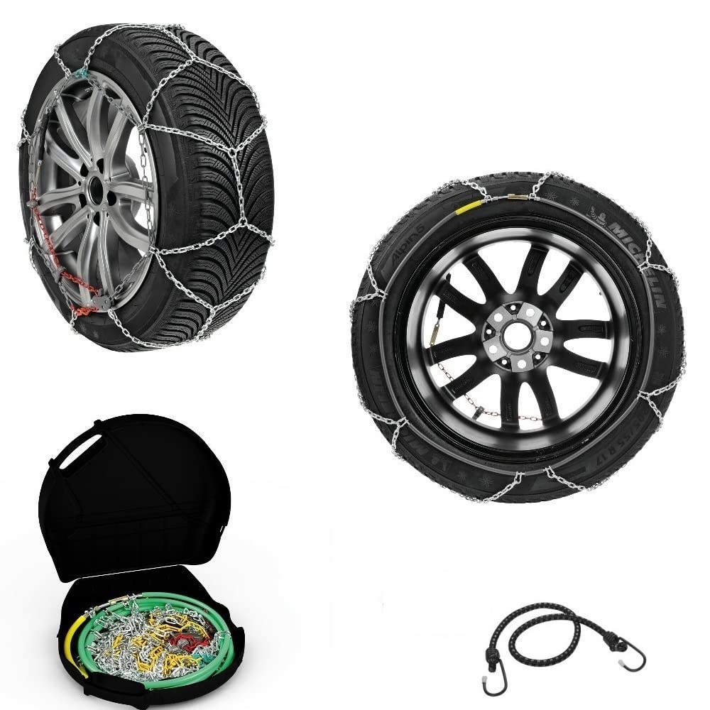 SCHNEEKETTEN FÜR Reifen 205/75-16 FELGEN 16" (16127) GRUPPO 23.5 1 Paar 16MM KOMPAKTE MESH-Ketten FÜR OFFROADS, SUVS, Vans, Camper Ice LAMPA Approved Chain von farbrothersonline