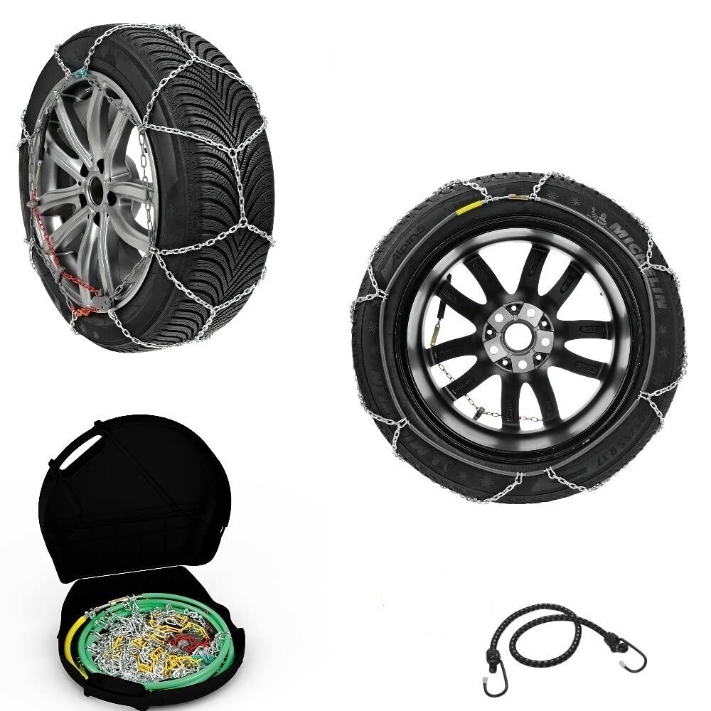 SCHNEEKETTEN FÜR Reifen 235/65-18 FELGEN 18" (16111) GRUPPO 25.5 1 Paar 16MM KOMPAKTE MESH-Ketten FÜR OFFROADS, SUVS, Vans, Camper Ice Approved Chain von farbrothersonline