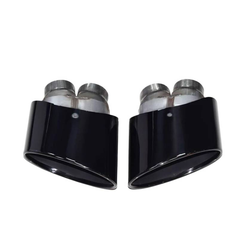 Auspuffrohr Heckspitze Auto Oval Auspuff Spitze Für RS3 Für RS4 Für RS4 Für RS5 Für RS6 Doppel Schalldämpfer Spitze Auspuff Auspuffrohr Endrohr Endrohre von faxiulan