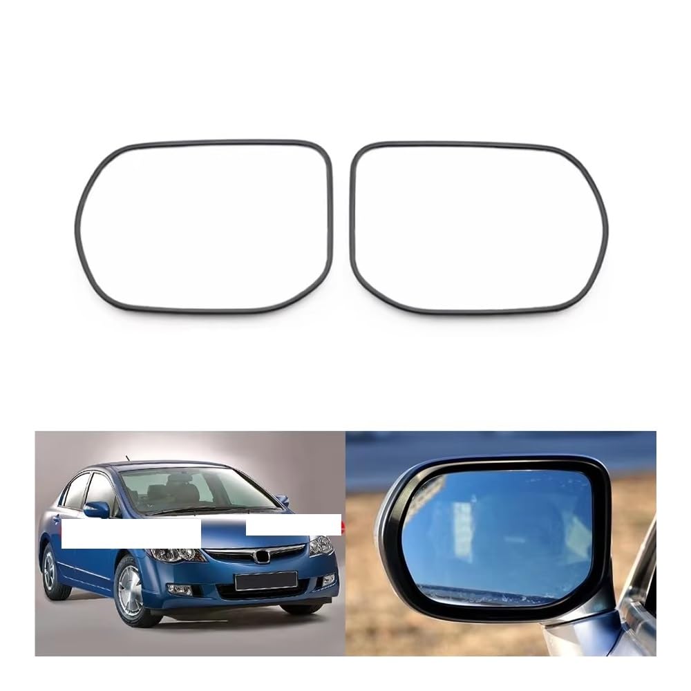 Ersatz Spiegelglas Heizbar Autospiegel für Civic 2006–2011, äußere Rückspiegel, Glas-Seitenspiegel Außenspiegel Glas von faxiulan