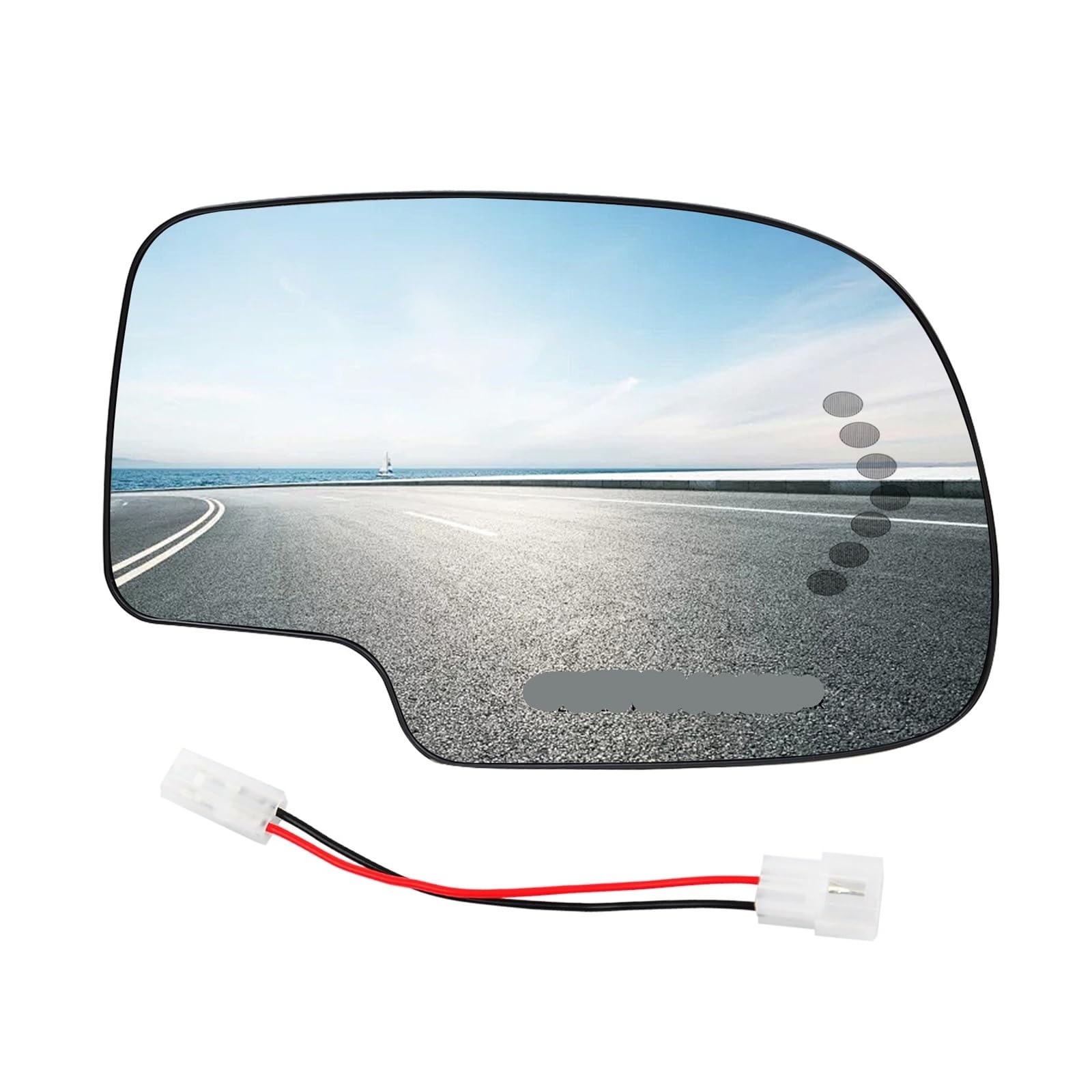 Ersatz Spiegelglas Heizbar Flügeltürspiegelglas konvexer Blinker für Chevy für Cadillac 2003–2007 Außenspiegel Glas von faxiulan