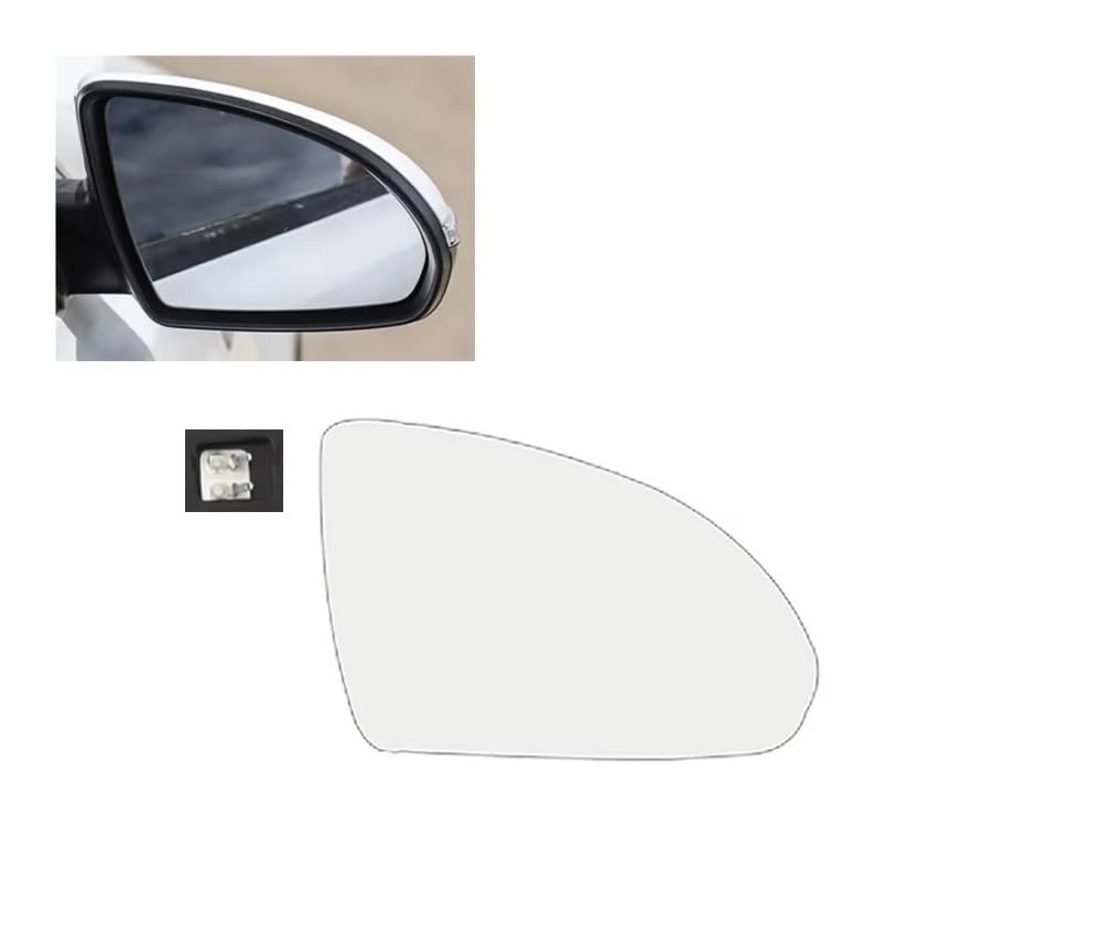 Ersatz Spiegelglas Heizbar Für Kia Für K5 2016-2019 Außenbereich Teil Seite Reflektierende Linsen Rückspiegel Objektiv Weiß Glas Außenspiegel Glas von faxiulan