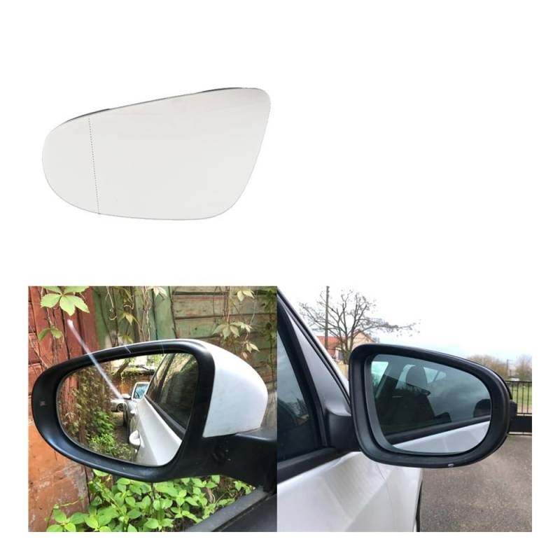 Ersatz Spiegelglas Heizbar Seite Rückspiegel Auto Für Golf Für MK6 2009-2013 Rahmen Abdeckung Spiegel Gehäuse Außenspiegel Glas von faxiulan