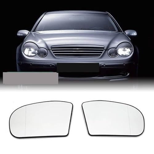 Ersatz Spiegelglas Heizbar Türseitenspiegelglas-Rückspiegelplatte für Benz für C-Klasse für W203 2001–2007 Außenspiegel Glas von faxiulan