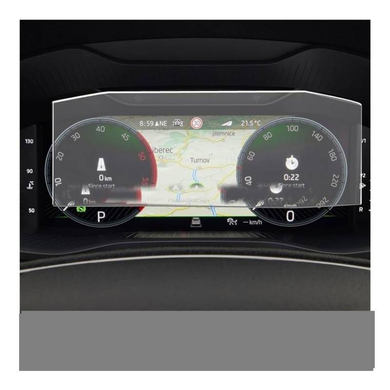 Instrumententafel Membran Auto GPS Navigation Gehärtetem Glas Für Skoda Für Kodiaq 2021 Dashboard Display-schutzfolie Instrument Schutzfolie von faxiulan