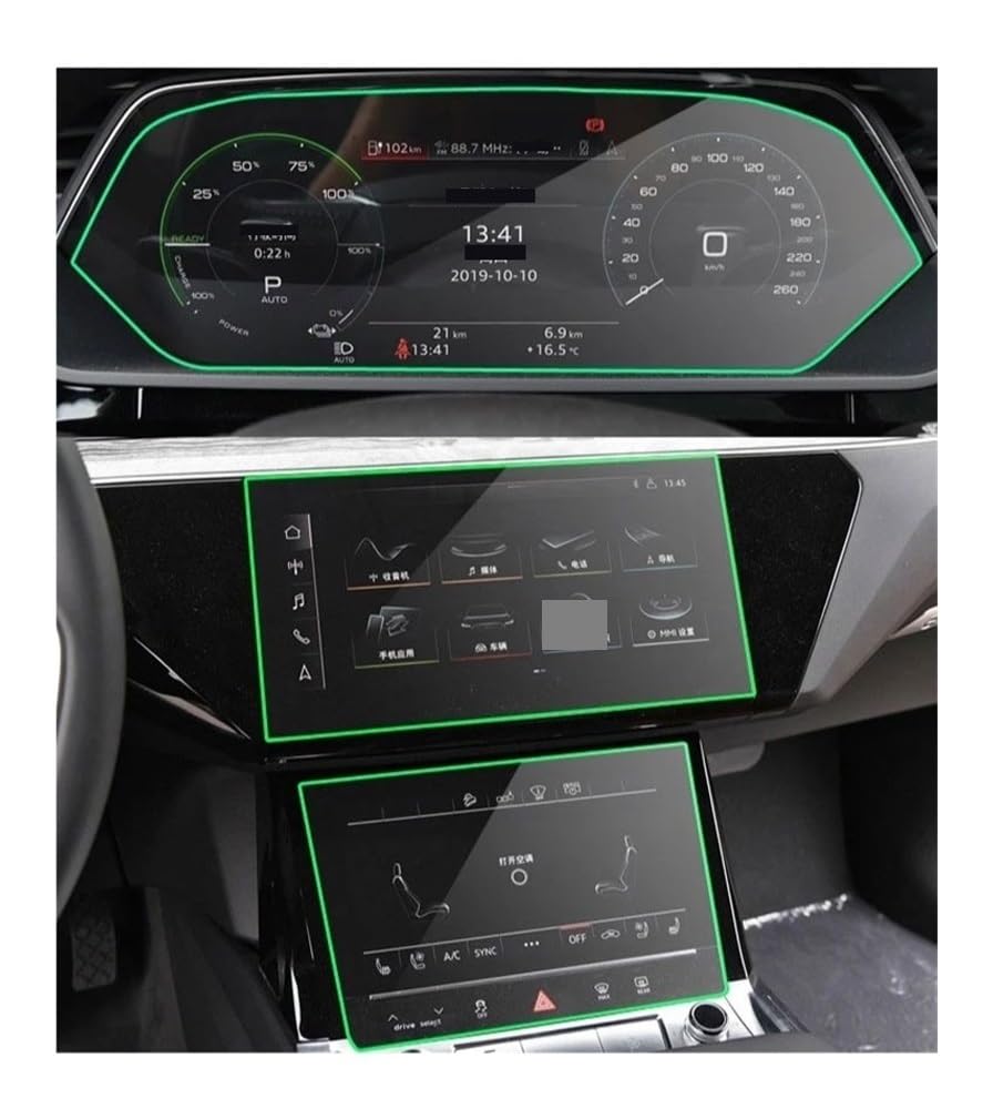 Instrumententafel Membran Auto GPS Navigation Schutz Film Für E-tron 2018-2021 Dashboard Bildschirm Schutz Film Schutzfolie von faxiulan