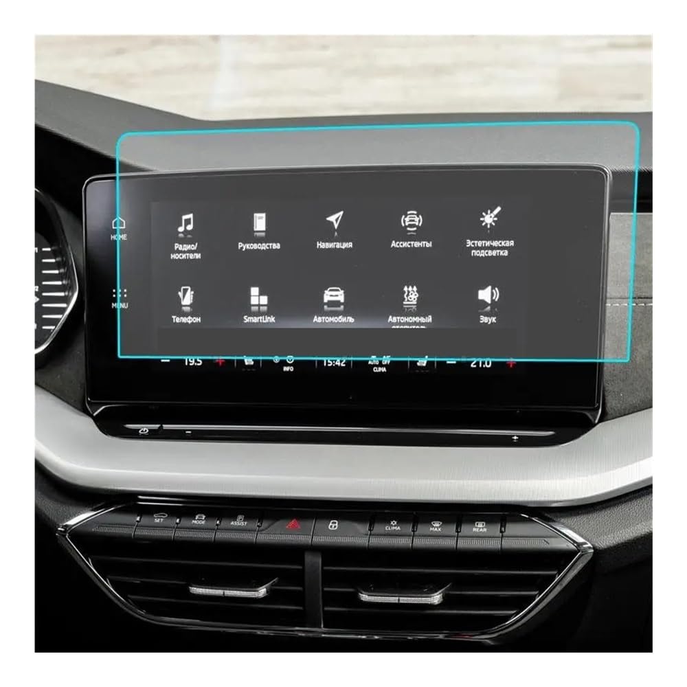 Instrumententafel Membran Auto Navigation Gehärtetes Glas Display-schutzfolie Dashboard Schutz Für Skoda Für Octavia Für MK4 2021 Schutzfolie von faxiulan