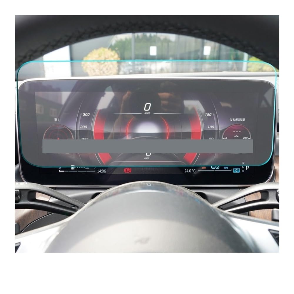 Instrumententafel Membran Auto Navigation Gehärtetes Glas Für Benz Für EQE 2023 Display-schutzfolie Dashboard Schutz Schutzfolie von faxiulan