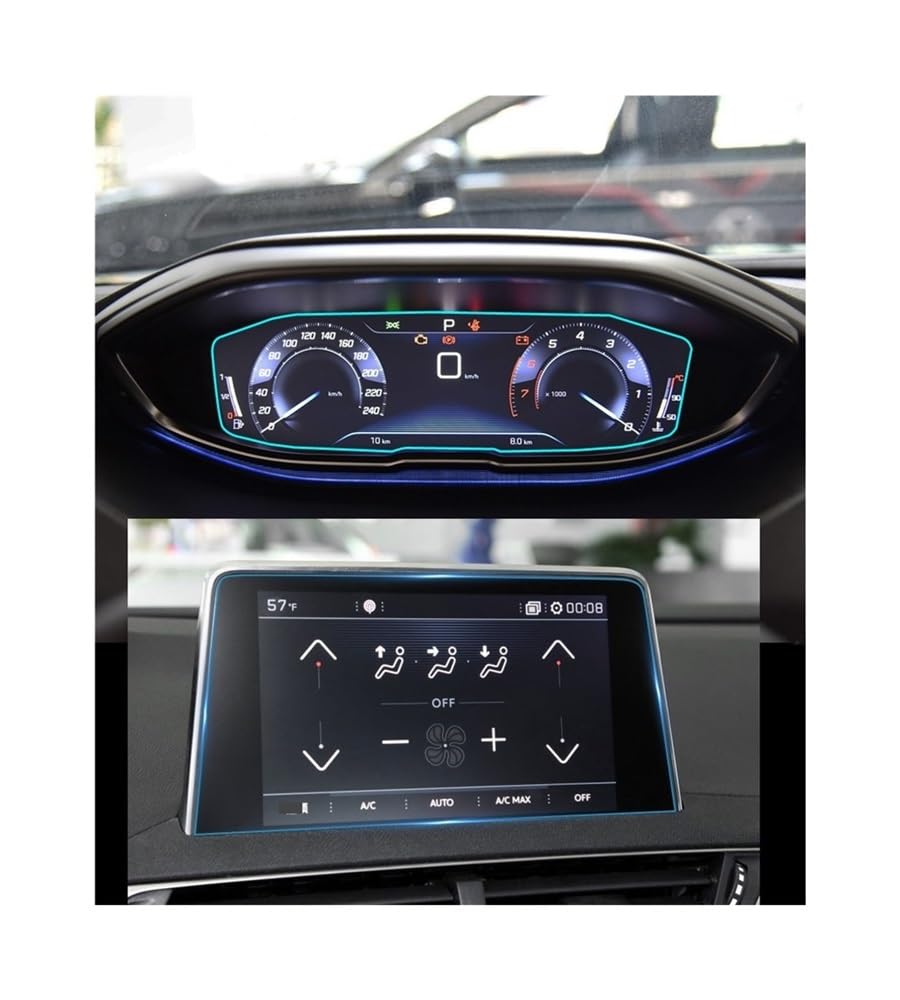 Instrumententafel Membran Auto Navigtion Displayschutzfolie Schutzfolie für Peugeot 3008 5008 2017-2019 Dashboard Schutzfolie von faxiulan