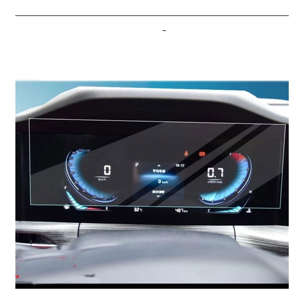 Instrumententafel Membran Displayschutzfolie aus gehärtetem Glas für Changan für CS55 Plus 2020–2021, Auto-Instrumentenfolie Schutzfolie von faxiulan