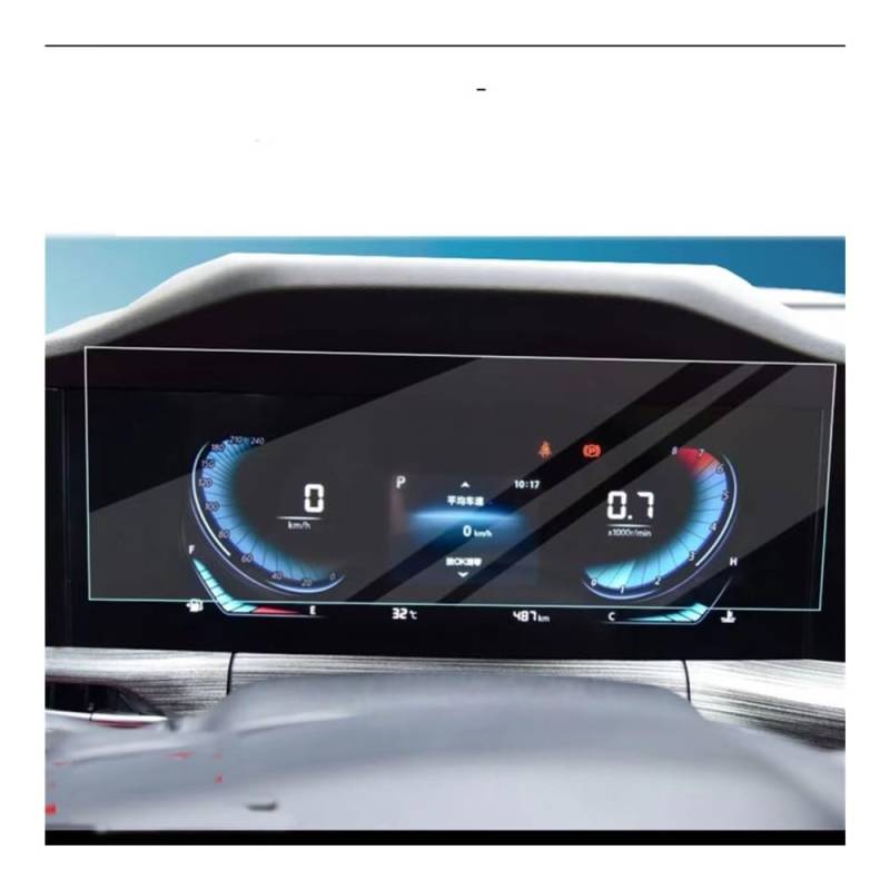 Instrumententafel Membran Displayschutzfolie aus gehärtetem Glas für Changan für CS55 Plus 2020–2021, Auto-Instrumentenfolie Schutzfolie von faxiulan