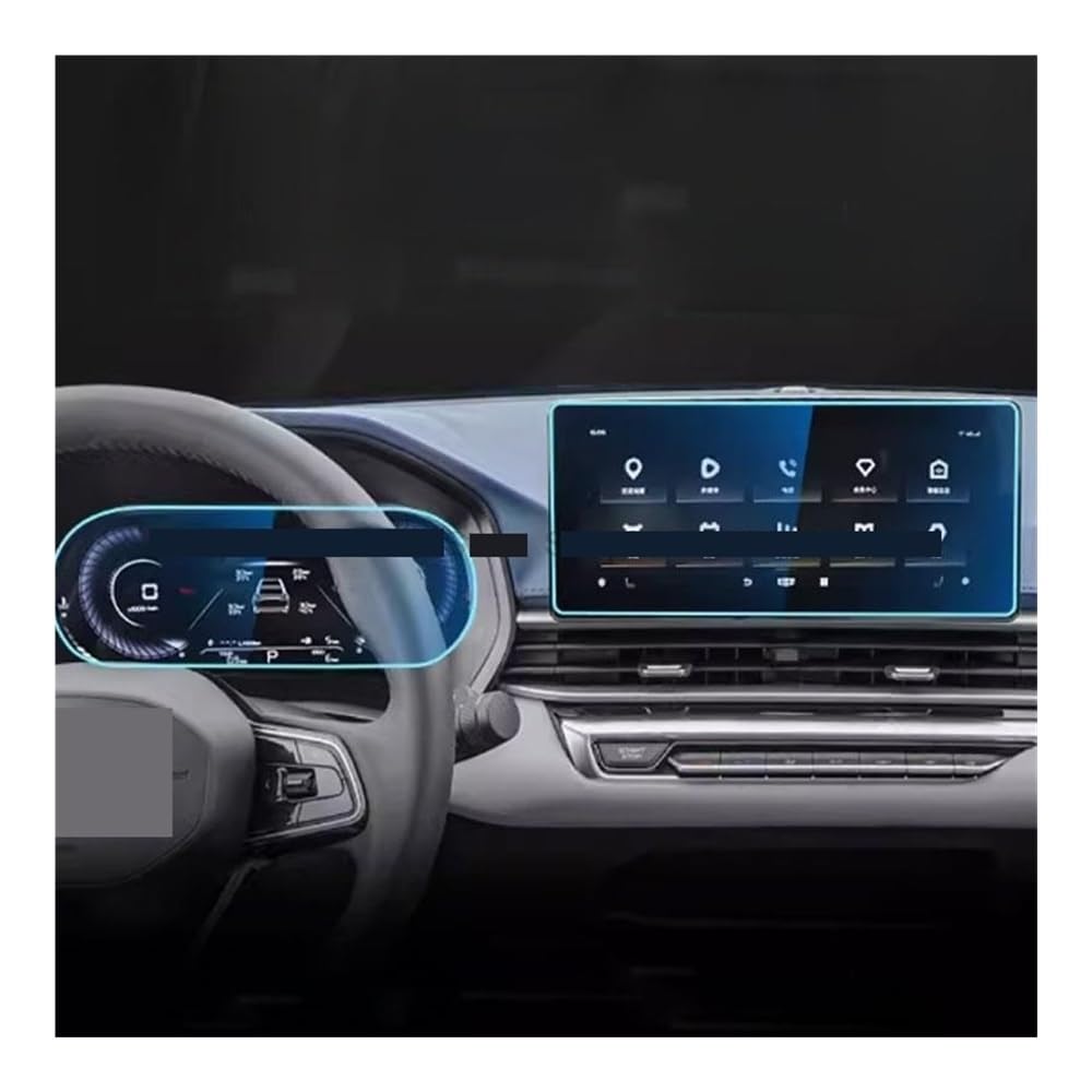 Instrumententafel Membran Displayschutzfolie aus gehärtetem Glas für Geely für Emgrand 2022, Auto-GPS-Navigation und Instrument Schutzfolie von faxiulan