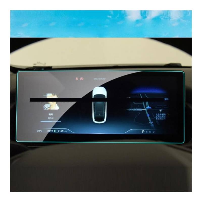 Instrumententafel Membran Displayschutzfolie aus gehärtetem Glas für Xpeng für P5 2021, Auto-Infotainment-Dashboard-Instrument Schutzfolie von faxiulan