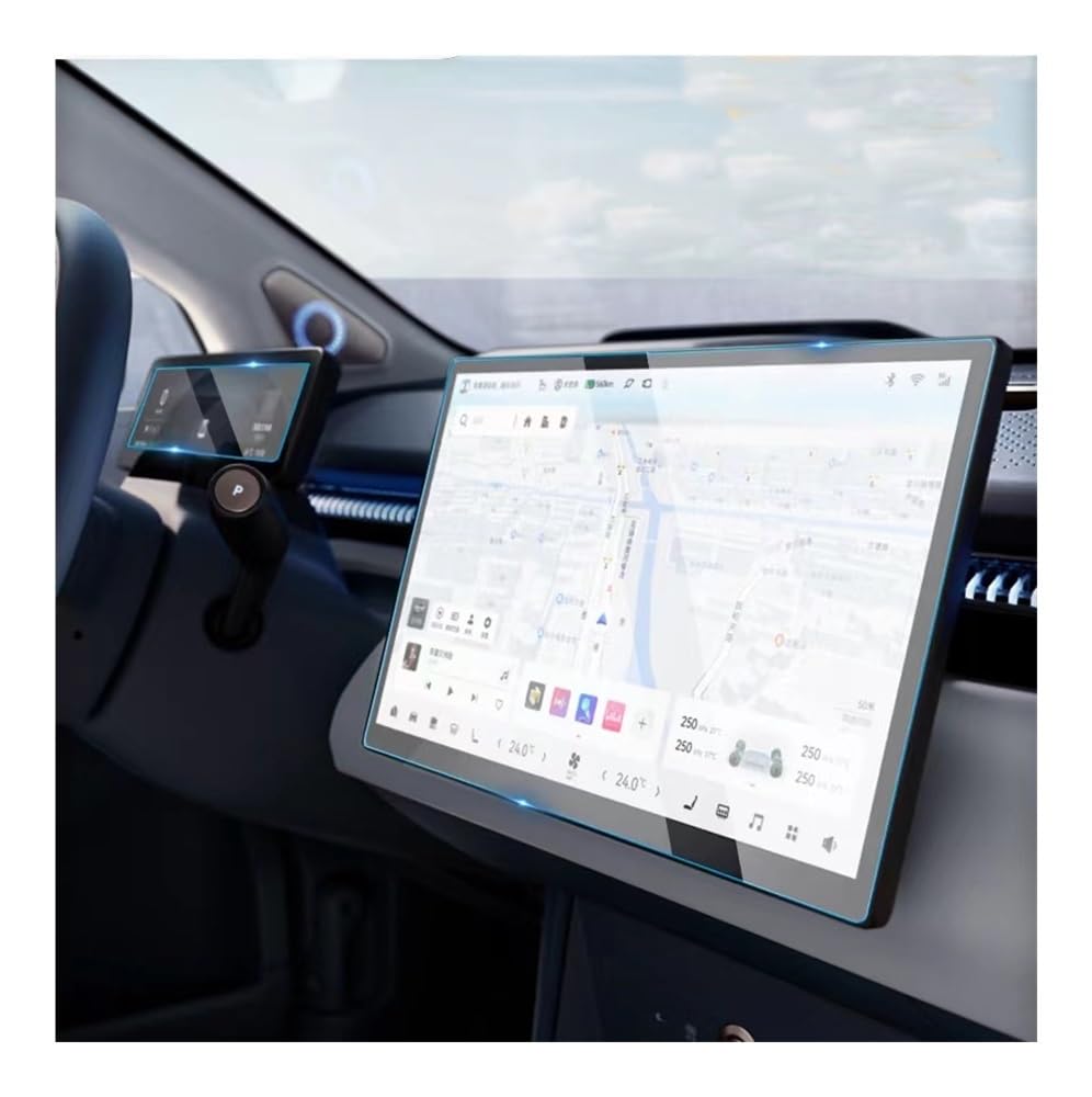 Instrumententafel Membran Displayschutzfolie aus gehärtetem Glas für ZEEKR X 2023 GPS und Armaturenbrett Schutzfolie von faxiulan