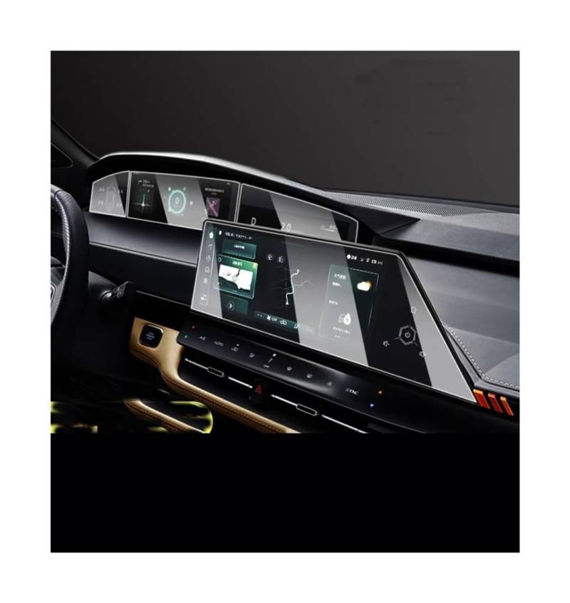 Instrumententafel Membran Für Changan Für Uni-K 2021 12,3 Zoll Auto Radio GPS Gehärtetes Glas Und Dashboard Screen Film Schutz Schutzfolie von faxiulan