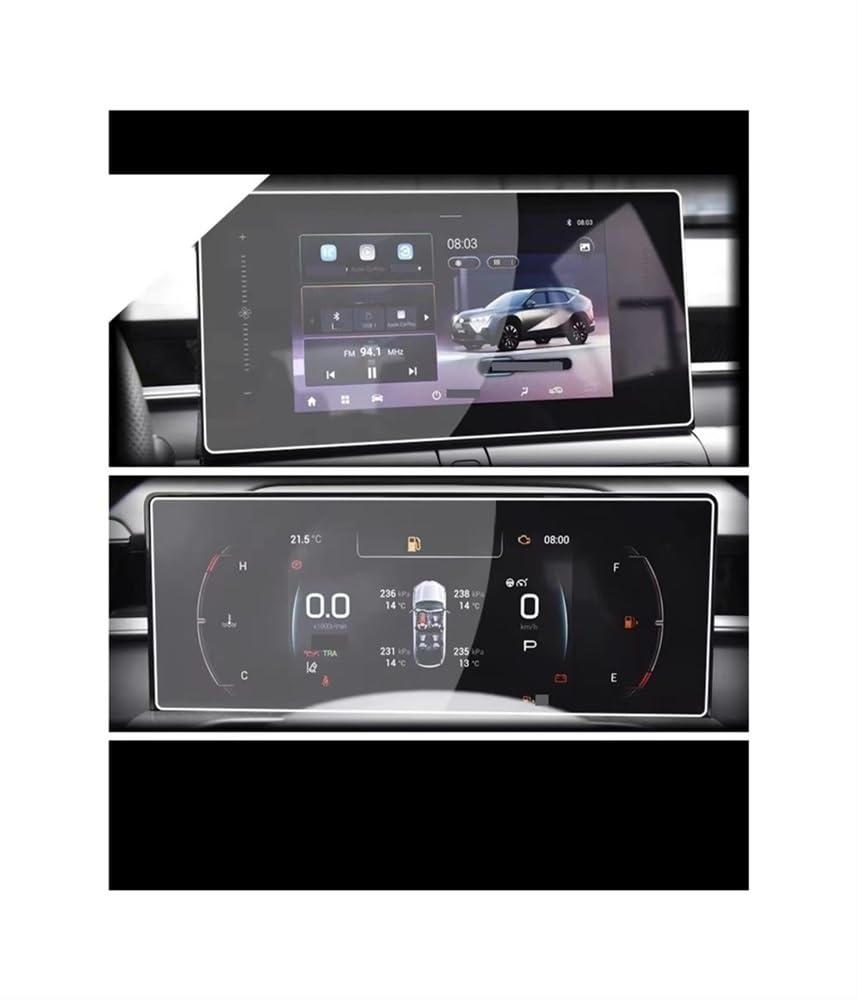 Instrumententafel Membran Für GAC Für Emkoo 2022-2024 10,1 Zoll Auto GPS Navigation UND Dashboard Bildschirm Schutz Film Schutzfolie von faxiulan