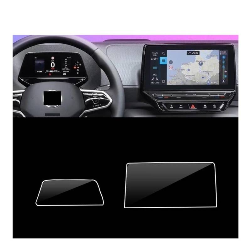 Instrumententafel Membran Für ID Für Buzz 2023 Auto GPS Navigation Radio Screen Protector Dashboard Film Schutzfolie von faxiulan