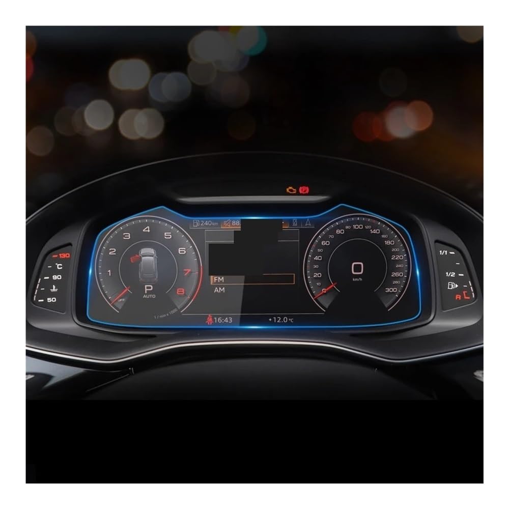 Instrumententafel Membran Für Q7 Für Q8 2020-2022 Auto Navigation Screen Dashboard Bildschirm Auto Innen Zubehör Gehärtetem Glas Schutz Film Schutzfolie von faxiulan