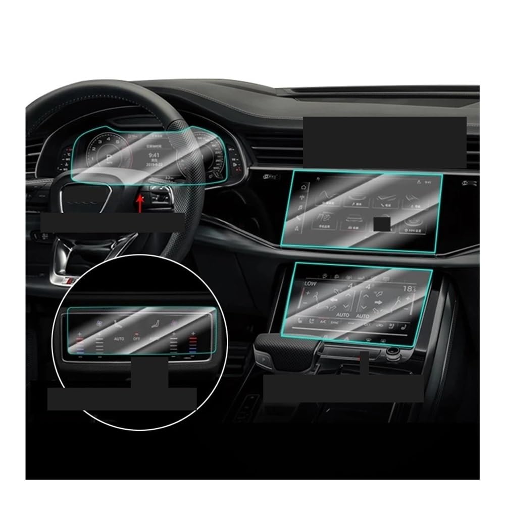 Instrumententafel Membran Für Q7 Für Q8 2020-2022 Auto Navigation Screen Dashboard Bildschirm Auto Innen Zubehör Gehärtetem Glas Schutz Film Schutzfolie von faxiulan